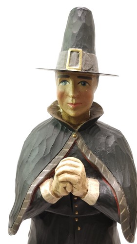 Leo R. Smith III Folk Art Man Pilgrim #2516 Some Damage - Picture 2 of 8