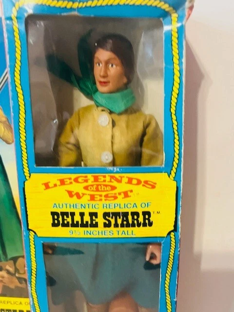 Figura Belle Starr Empire De Colección 1975 Leyendas Vaquero del Oeste Excel Caja Juguete 9.5" RARA Foto 4 de 4
