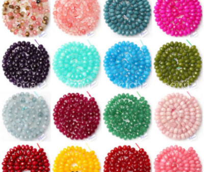 Natural 5x8mm Faceted Multicolor Gemstone Rondelle Abacus Loose Beads 15''