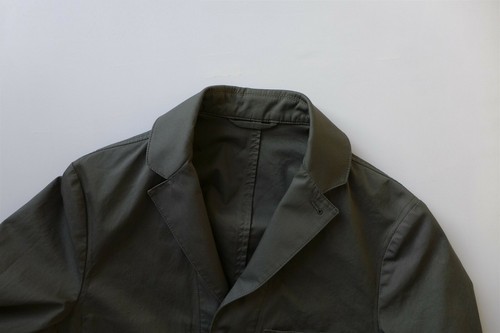 Officine Generale Unstructured Jacket in Olive Cotton, size 46/Small - BNWT £425 - Picture 6 of 9