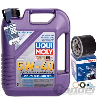 BOSCH ÖLFILTER 0451104025+LIQUI 5W40 ÖL für RENAULT TWINGO 1 2 CLIO 2 3 4 WIND