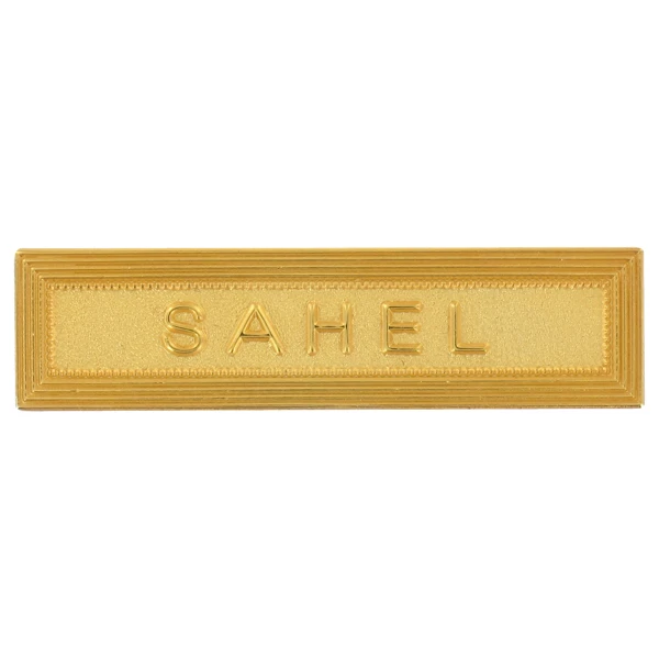 AGRAFE MEDAILLE SAHEL NEUVE POUR ORDONNANCE PENDANTE DECORATION MILITAIRE