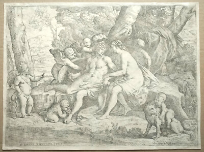 Fabrizio Chiari (1615-1695): Mars und Venus in einer Landschaft