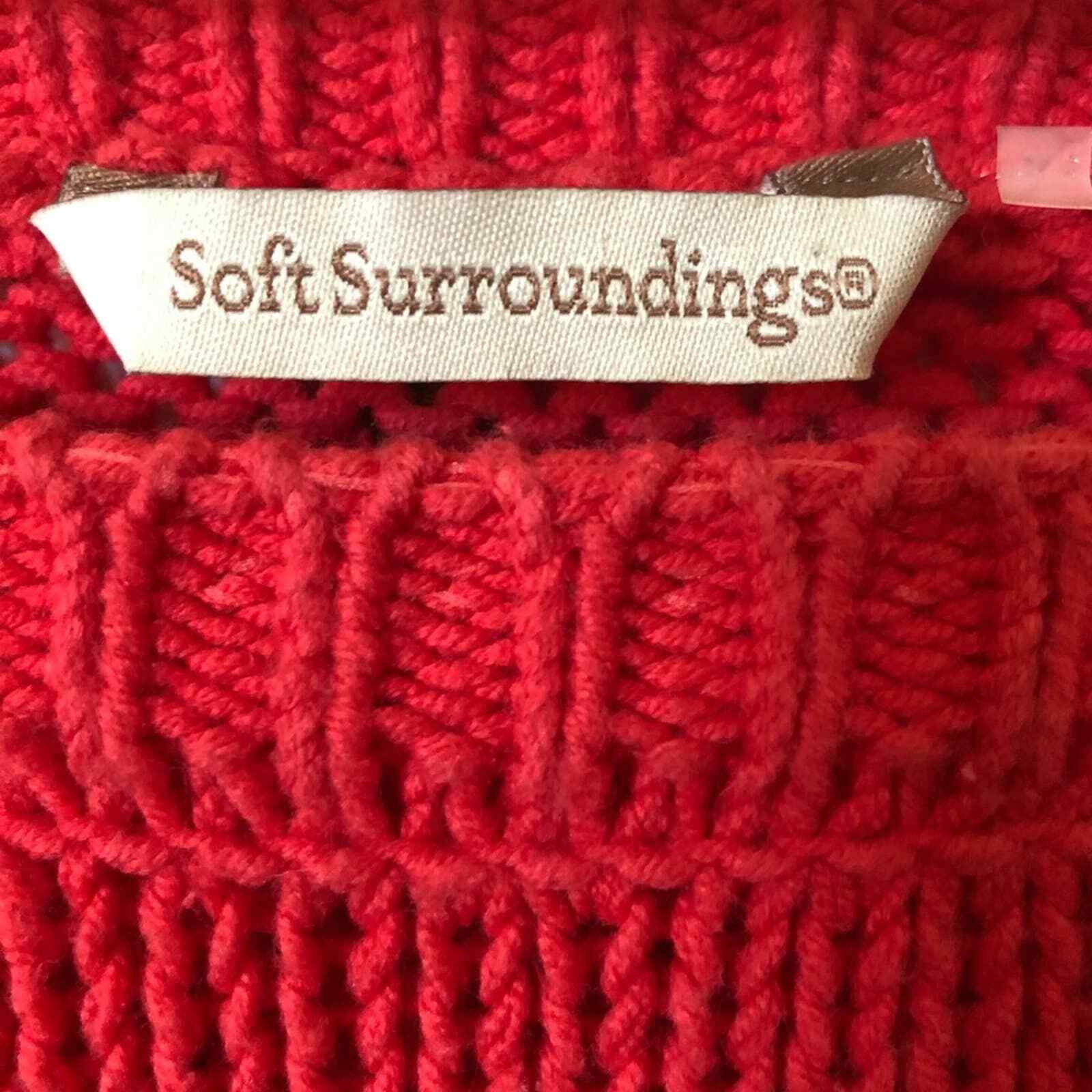 Soft Surroundings Cable Knit Pullover Sweater Sma… - image 4