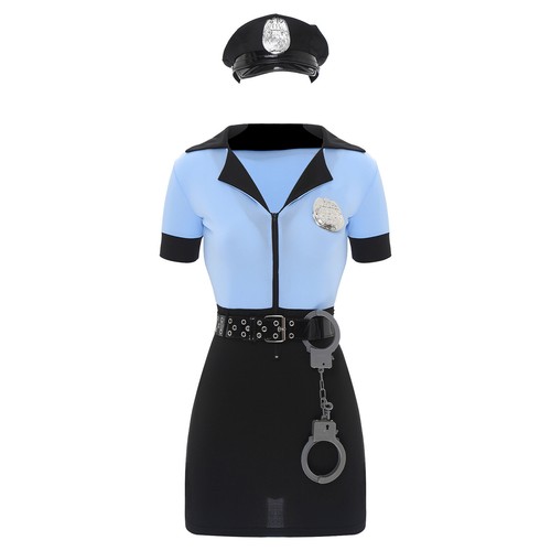 Womens Costume Outfits Belt 5 Pieces Badge Halloween Policewomen Costume Theme - Picture 9 of 22