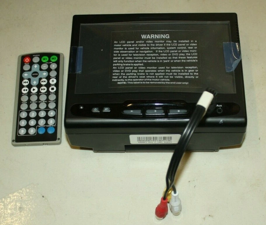 NEW ADVENT QC7SYSPKG 7" LCD MONITOR & DVD PLAYER W/ REMOTE FREE SHIPPING - Image 2 of 2