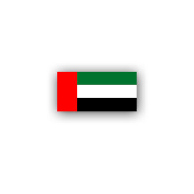 United Arab Emirates Flag Abu Dhabi Decal/Decal 7x3.5cm A3044
