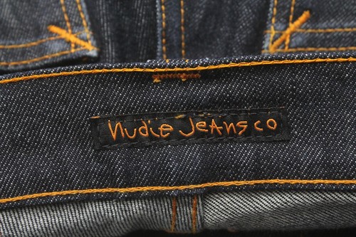 Nudie Grim Tim Org. Dry Navy Jeans Para Hombre W28/L32 Slim Fit Azul Oscuro - Imagen 8 de 11