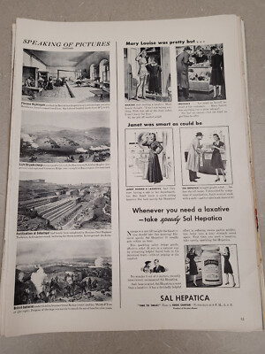 VTG 1941 Orig Magazine Ad Sal Hepatica Laxative Mary Louise Was Pretty But...