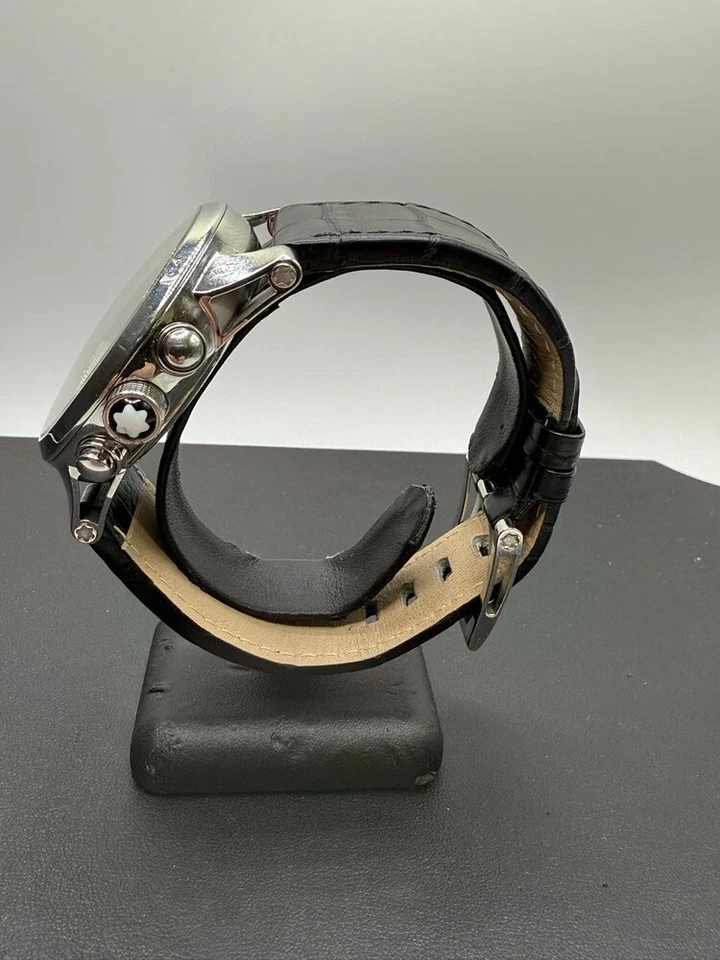 MONTBLANC TIMEWALKER REF# 7069 MENS STAINLESS STEEL WATCH TS 341861 - Image 2 of 4