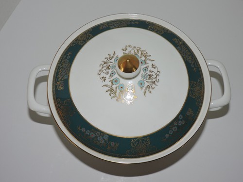 VINTAGE WEDGWOOD AGINCOURT BLUE COVERED SERVING BOWL - 第 3/5 張圖片