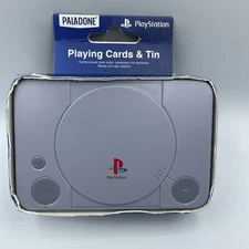 Sony PlayStation PS1 Playing Cards Collectible Tin Officially Licensed Brand New