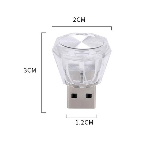 1x USB LED Car Lights Neon Atmosphere Ambient Bright Car Accessories) Lamp X1B8 - Picture 14 of 19