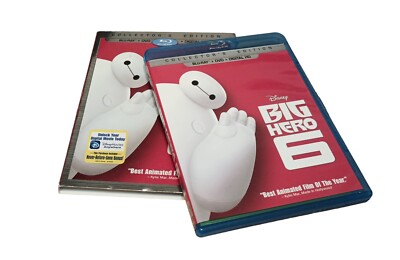 Disney's Big Hero 6 Blu-ray + DVD ONLY 2014 Collectors Edition