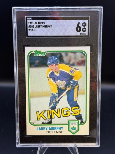 Larry Murphy 1981 Topps #100 RC HOF SGC 6 EXNM Kings Red Wings Capitals Penguins