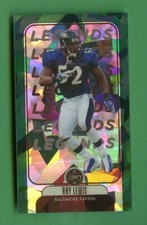 RAY LEWIS 2021 LEGACY PREMIUM EDITION MINI EMERALD CRACKED ICE /25 RAVENS