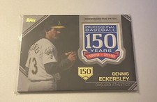 2019 Topps 150th Anniversary Manufactured Patches #AMPDE Dennis Eckersley /150