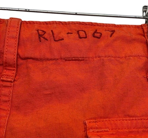 Pantalon cargo orange vintage années 90 Y2K Polo Ralph Lauren 36/32 parachute utilitaire - Photo 7 sur 15