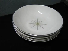 5 Vintage Mid Century HOMER LAUGHLIN Modern Star 51/4" Fruit Bowls USA