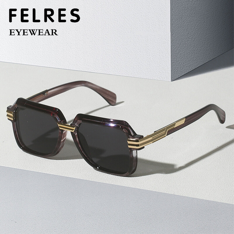 Stylish Polygon Sunglasses for Men Women Outdoor Travel Driving UV400 Protection