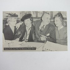 Postcard Tom Breneman Breakfast in Hollywood Frances Scully, Irene Rich Vintage