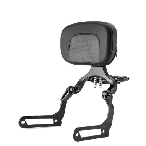 MOFUN Multi-Purpose Sissy Bar Backrest For 2018-2024 Harley Fat Bob Gloss Black - Picture 7 of 8