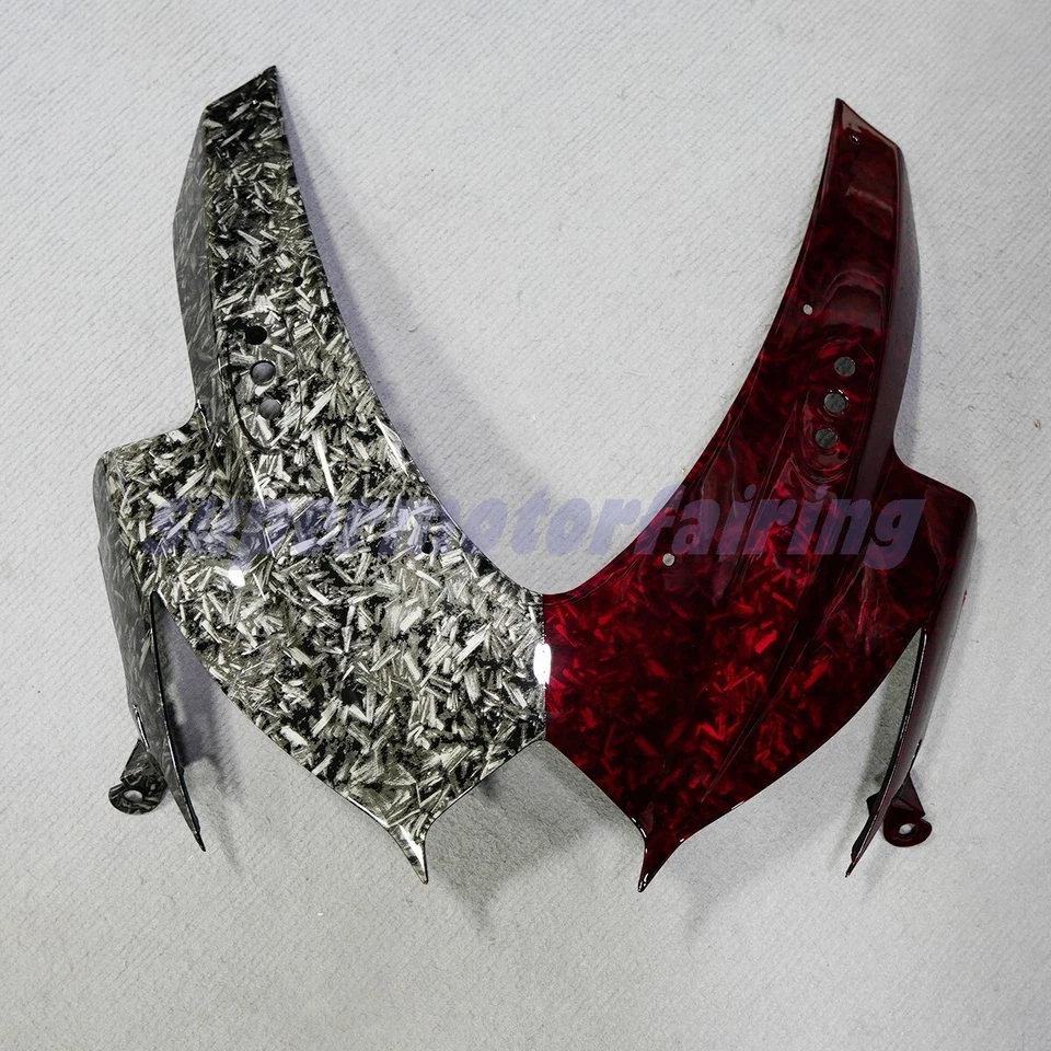 Kit de carenado de fibra de carbono forjado rojo negro + tanque apto para Suzuki GSXR600/750 2008-2010 Foto 4 de 4