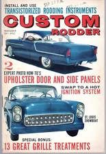 Custom Rodder Magazine ~ November 1962 ~ 13 Great Grille ... ~ 8" x 5.5"