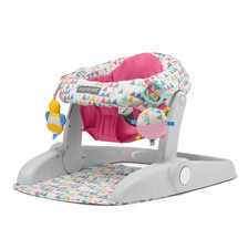 Summer Infant Learn-to-Sit 2-Position Floor Seat Funfetti Pink for Ages 4-12M