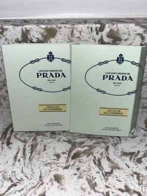 2 x Prada Infusion De Gingembre Women's EDP Perfume Sample Vials
