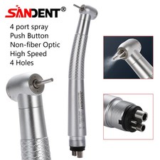 NSK Style Dental High Speed Air Turbine Handpiece Super Torque 4 Way Spray
