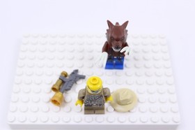 LEGO Monster Fighters Werewolf mof003 & Major Quinton Steele mof004 Minifigures