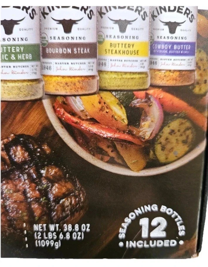 Kinder’s The Flavor Rack Signature Condimento Set de Regalo 12 Botellas Parrilla de Vacaciones Foto 4 de 4