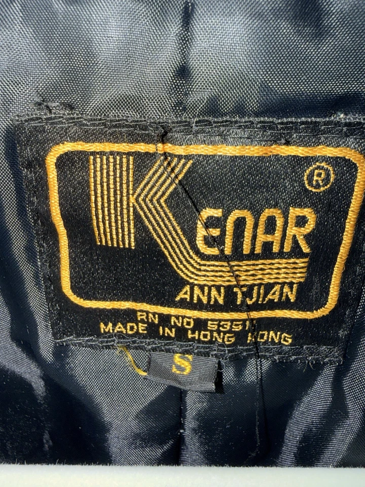 Vintage Kenar Ann Tjian Leather Bomber Jacket Women’s Small (Fits Oversized) - Imagem 2 de 4