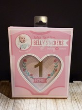 Stepping Stones Babys First Year Belly Stickers 12 monthly Stickers-Girls NEW