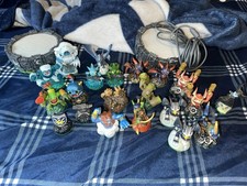 Skylanders Lot of 21 Collectible Figures And 2 Portals