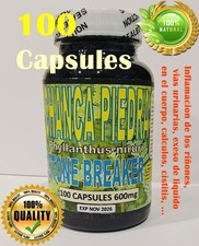 Chanca Piedra 100 Capsulas Stone Breaker Capsules 100 Pure Natural Peruvian  
