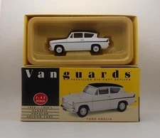 VANGUARDS VA1014 FORD ANGLIA WHITE MINT BOXED 1:43