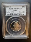 1998-S Washington Quarter 25C 90% Silver Proof PCGS PR69 DCAM