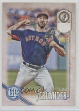 2018 Topps Gypsy Queen Missing Nameplate Justin Verlander #265 8k4