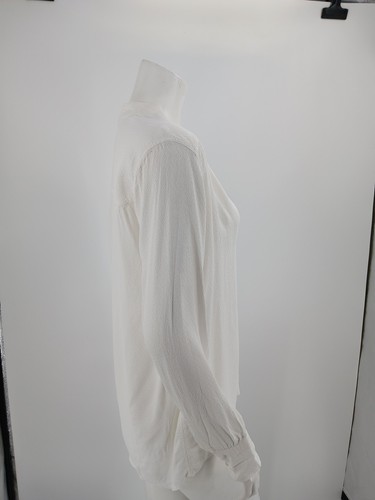 Helmut Lang Damen Top weiß Größe L Viskose Tunika - Bild 5 von 10