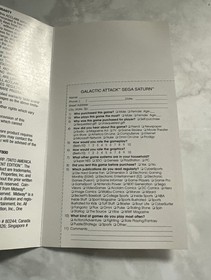 Galactic Attack - Sega Saturn - Complete CIB Tested Works Great!