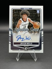 2024-25 Donruss Optic Jaylen Wells RC Auto Signature Series Grizzlies