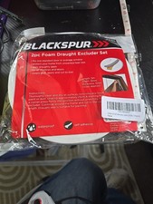**NOWY** 2 x 5m sztuk Blactspur Pianka Wykluczanie przeciągów Zestaw Okna Drzwi Uszczelka