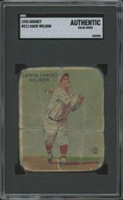 1933 GOUDEY HACK WILSON 211 POOR HOF RC BASEBALL BROOKLYN DODGERS
