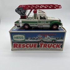 Vintage 1994 Hess Rescue Truck w/ Siren, Ladder & Lights w/ No Corrosion.
