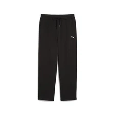 PUMA Wardrobe Essentials Relaxed Drawstring Sweatpants Mens Black Casual Athleti