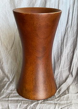Wood Vase Sculpture Modern Abstract Art (11 T...