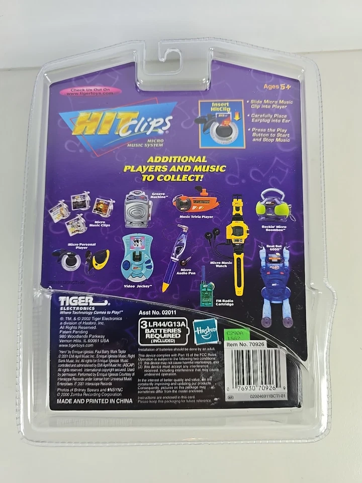 Y2k Hit Clips Micro Personal Music Player, Enrique Iglesias Hero - Image 2 of 2