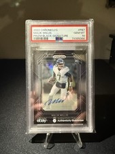 MALIK WILLIS 2022 Panini Chronicles Prizm Black Silver RC Rookie Auto PSA 10